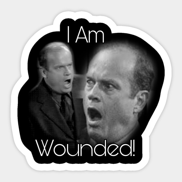 I Am Wounded!! Sticker by PickleDesigns